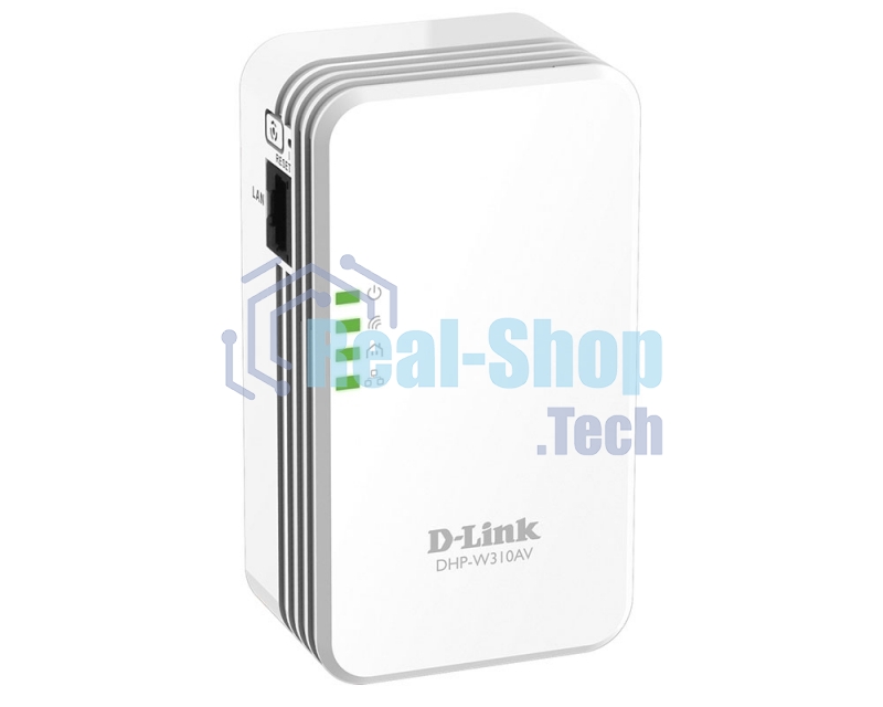 Беспроводной PowerLine-адаптер D-Link DHP-W310AV N300 с поддержкой HomePlug AV