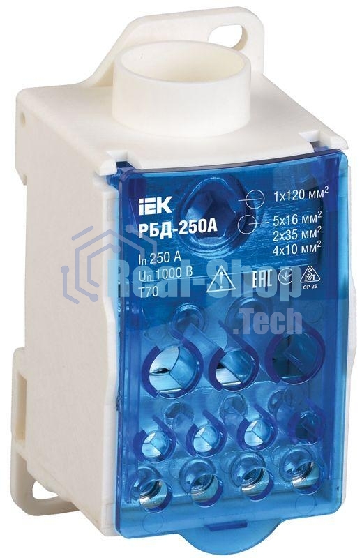 Распределительный блок Iek RBD-250 на DIN-рейку РБД-250А