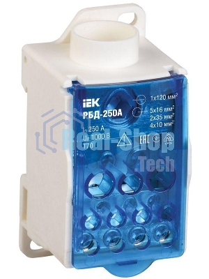 Распределительный блок Iek RBD-250 на DIN-рейку РБД-250А