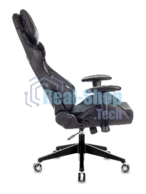 Кресло Бюрократ VIKING 4 AERO BLACK EDITION черный, экокожа, 120 кг, механизм качания