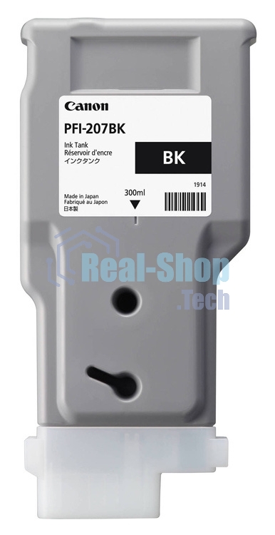 Картридж струйный Canon PFI-207 BK (8789B001) черный (300 мл) для Canon imagePROGRAPH iPF680, 685, 780, 785