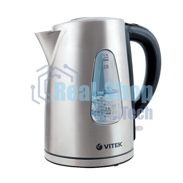 Чайник электрический Vitek VT-7007 ST (нержавеющая сталь, 1.7 л, 2200 Вт)