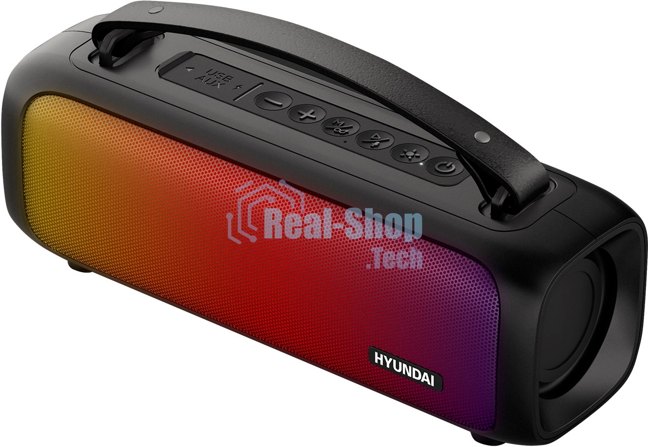 Портативная колонка Hyundai H-PS1020 черный 16W 2.0 BT 10м 1500mAh