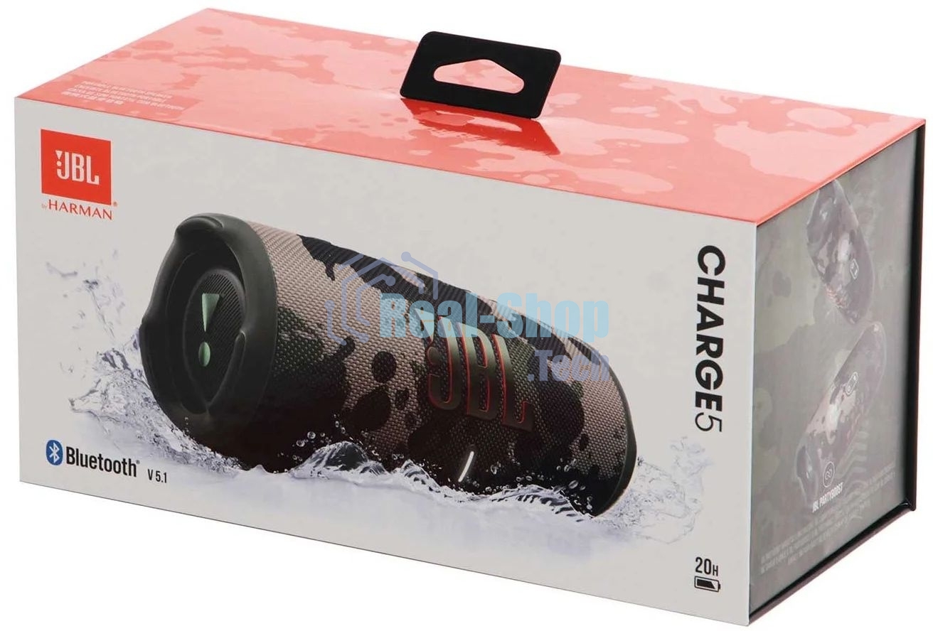 Портативная акустика JBL Charge 5, камуфляж