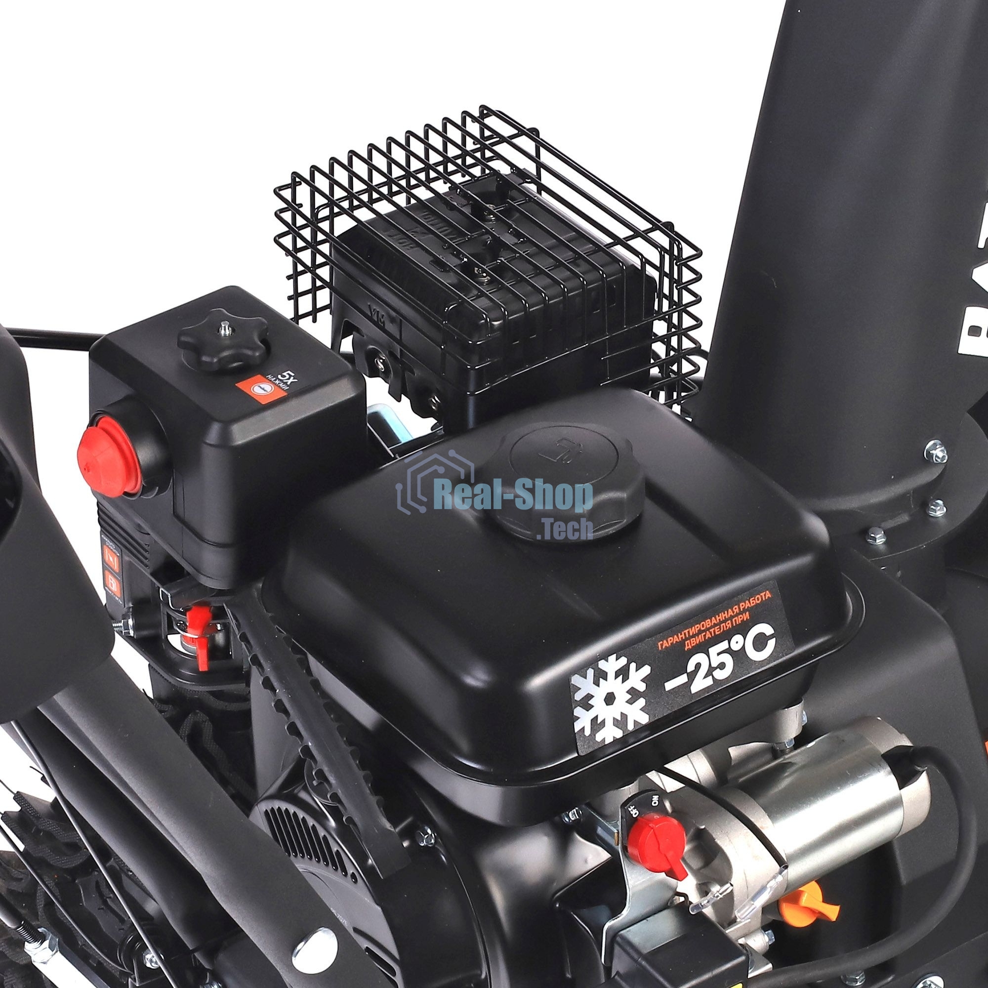 Снегоуборщик PATRIOT PS 707 E, Двигатель 7л.с до -25 °С; 212 сс; Стартер ручной/220V; LED-фара, Панель c увеличенным диапазоном скоростей 6 вперед/2 назад; Ширина ковша 610мм +100(26