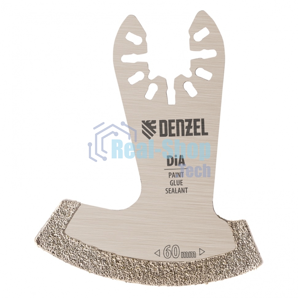 Насадка для МФИ Denzel режущая сегментная, DiA, по камню и плитке, 60 мм