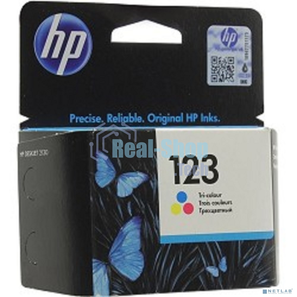 Картридж струйный HP 123 F6V16AE многоцветный, 100 стр., для HP DJ 2130
