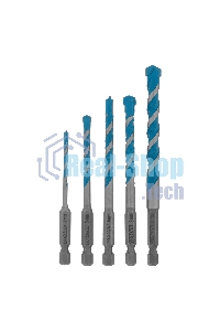 Набор сверл универсальных Gross Multipurpose PRO, 6-гр. хвостовик, 4-10 мм, 5 шт