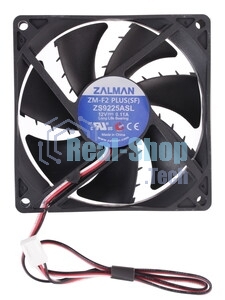 Вентилятор для корпуса Zalman ZM-F2 PLUS (SF) черный, 92 мм, 1500 об/мин, 23 дБ, 3 pin