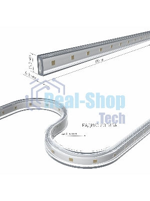 Лента светодиодная LS014 220V/ 220V 8W 60Led 2835 IP65 6500 холодный белый, 50 м