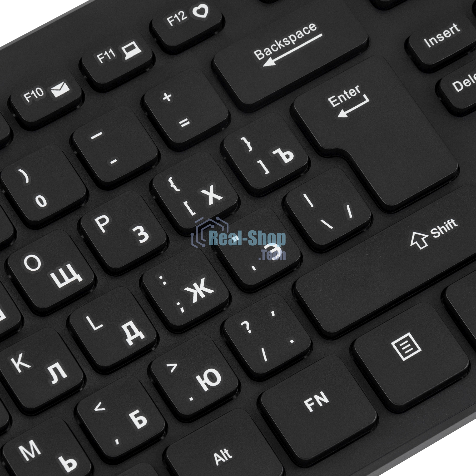 Клавиатура проводная Oklick K733, USB, черный