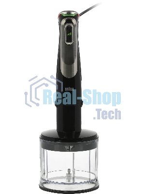 Блендер погружной Braun MQ9135XI черный, 1200 Вт, плавная регулировка, турбо
