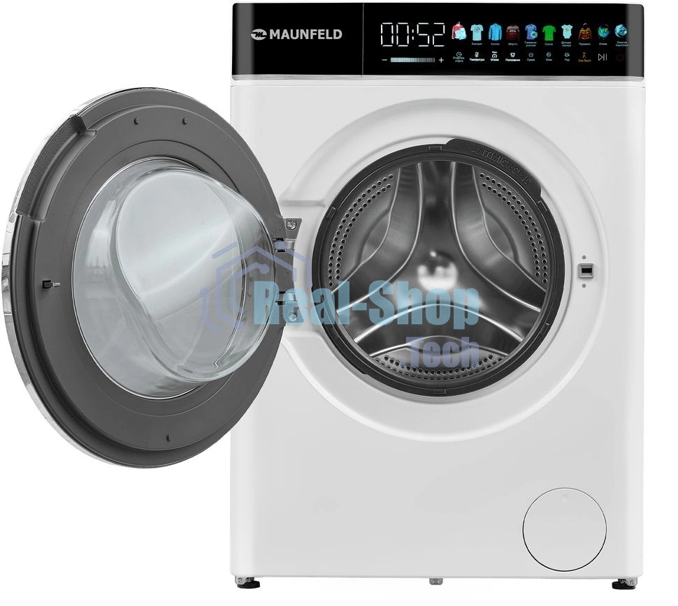 Стиральная машина Maunfeld MFWD1295WH05 белый, загрузка фронтальная 9 кг, 1200 об/мин., класс: В