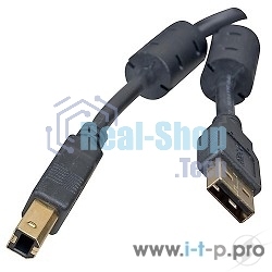 Кабель Defender USB04-06 PRO Кабель USB 2.0 для соед. 1.8м AM/BM, зол.конт, 2фер.фил.