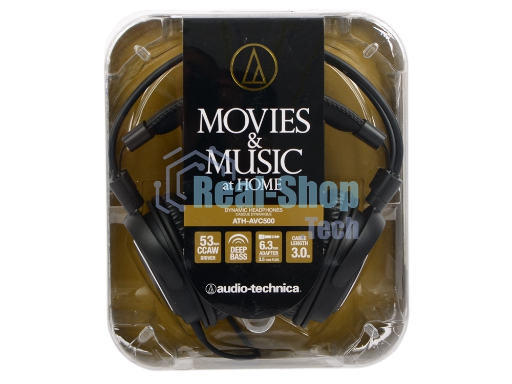 Наушники Audio-Technica ATH-AVC500 чёрный, проводная