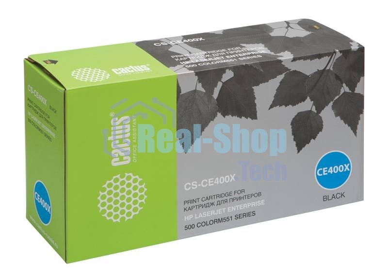 Картридж лазерный Cactus CS-CE400X черный (11000 стр.) для HP CLJ Color M551 series