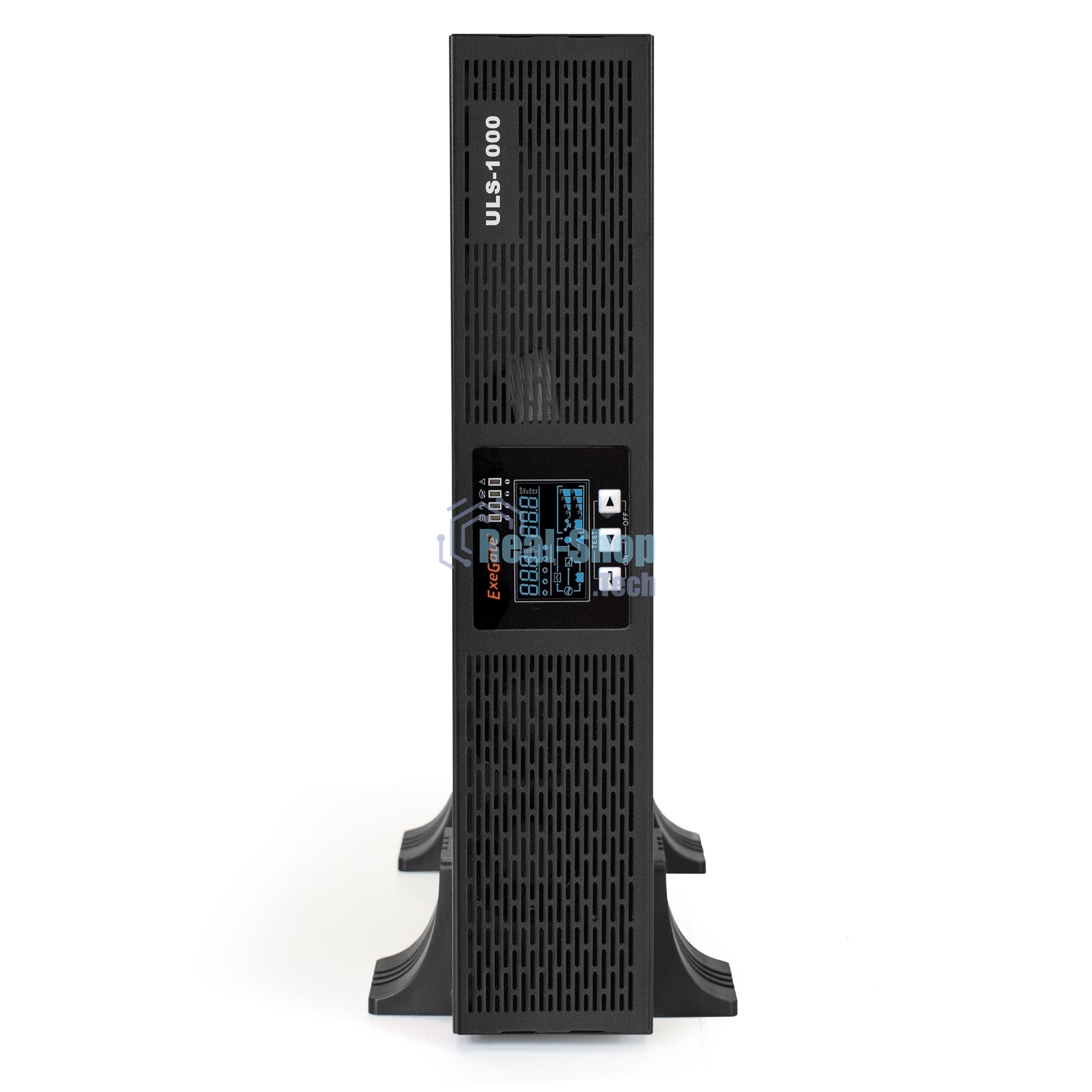 Источник бесперебойного питания On-line ExeGate EP285646RUS PowerExpert ULS-1000.LCD.AVR.C13.USB.RS232.SNMP.2U 1000VA/1000W, On-Line, PF=1, LCD, 4*IEC-C13, RS232, USB, SNMP-slot, Rackmount 2U/Tower, черный