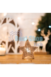 Деревянная фигурка Neon-night с подсветкой 