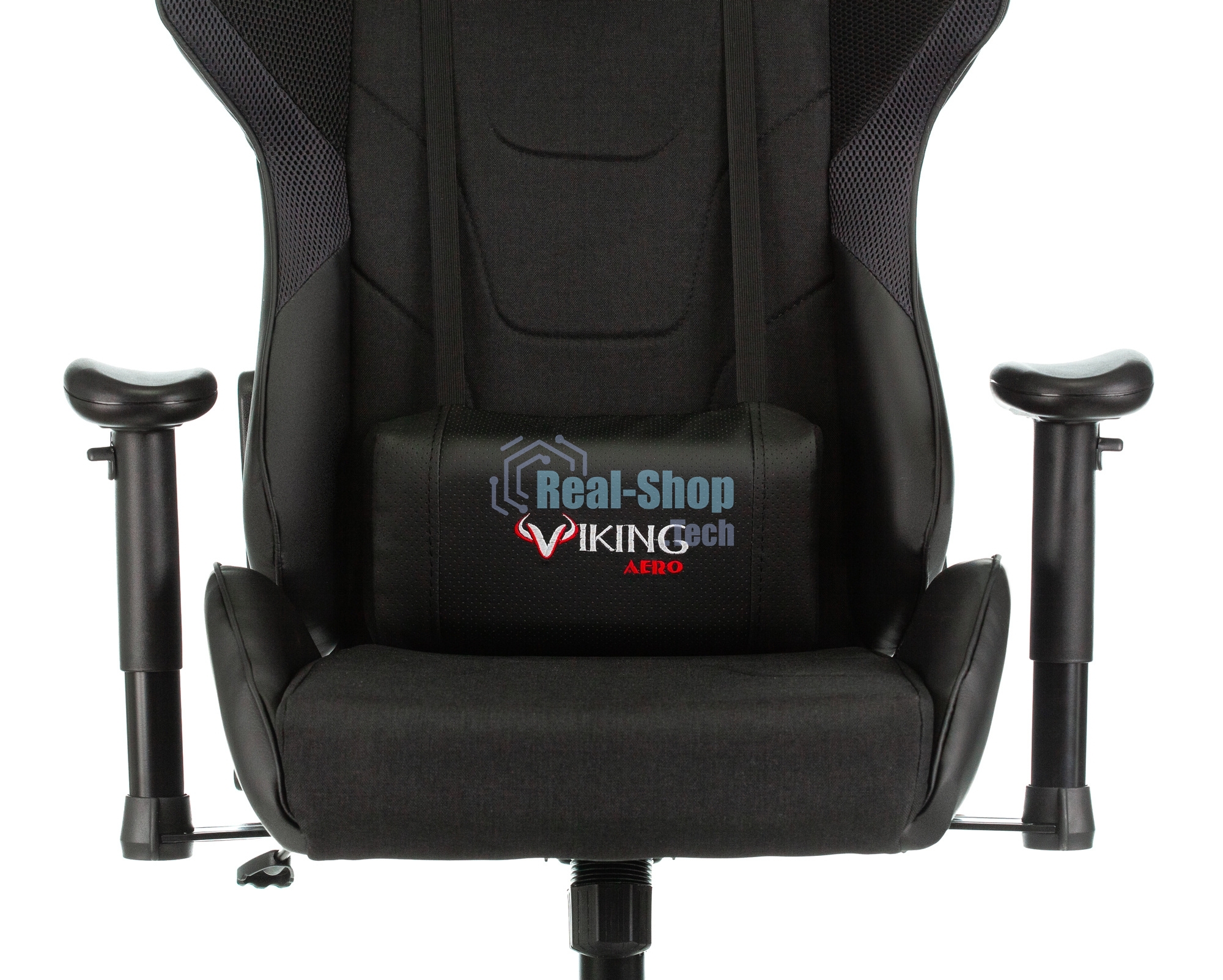 Кресло игровое Бюрократ VIKING 4 AERO BLACK EDITION черный искусст.кожа/ткань