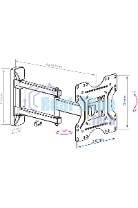 Кронштейн KROMAX OPTIMA-214 черный 20