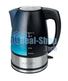 Чайник электрический Scarlett SC-1020 2.2л. 2200Вт черный (корпус: пластик)