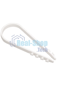 Дюбель-хомут d19-25мм для круглого кабеля нейлон белый (уп.100шт) ИЭК UHH35-19-25-100