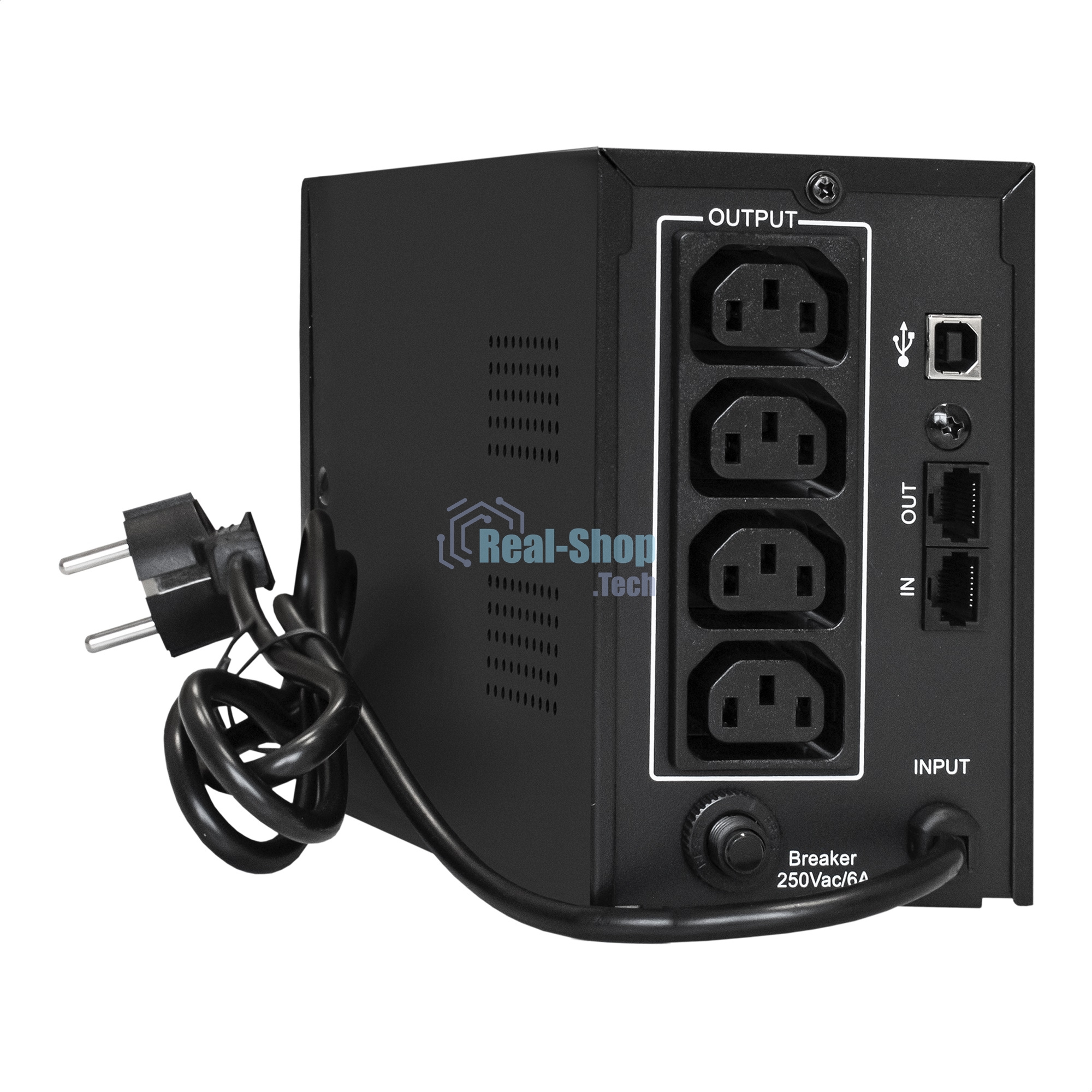 Источник бесперебойного питания ExeGate EX292774RUS SpecialPro UNB-800.LED.AVR.4C13.RJ.USB 800VA/480W, LED, AVR, 4*C13, RJ45/11, USB, металлический корпус, черный