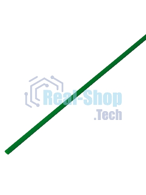 Трубка термоусаживаемая ТУТ 3,0/1,5мм, зеленая, упаковка 50 шт. по 1м, PROconnect