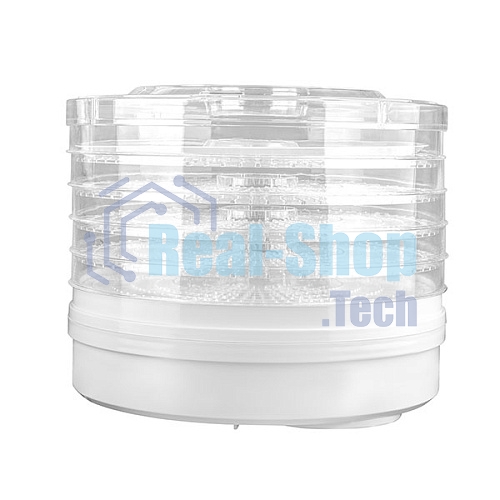 Сушилка для овощей и фруктов Blackton Bt FD1114 White-green, Мощность 245 Вт, Регулировка температуры 35-70 °С, 5 основых поддонов, 2 дополнительных поддона для пастилы, Конвективная сушка, Сохраняет максимум витаминов и питательных веществ в овощах, фрук