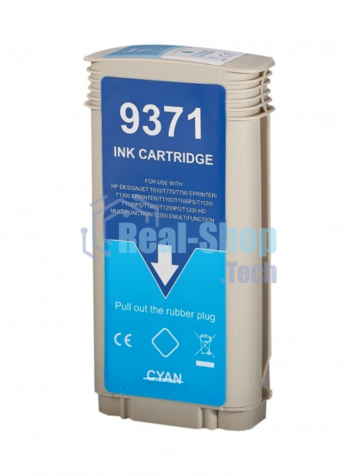 Картридж струйный NVPrint 72 (NV-C9371A) Cyan для HP DesignJet T1100, T1120, T1200, T1300, T610, T620, T770, T790, T2300, T795 (130 мл)