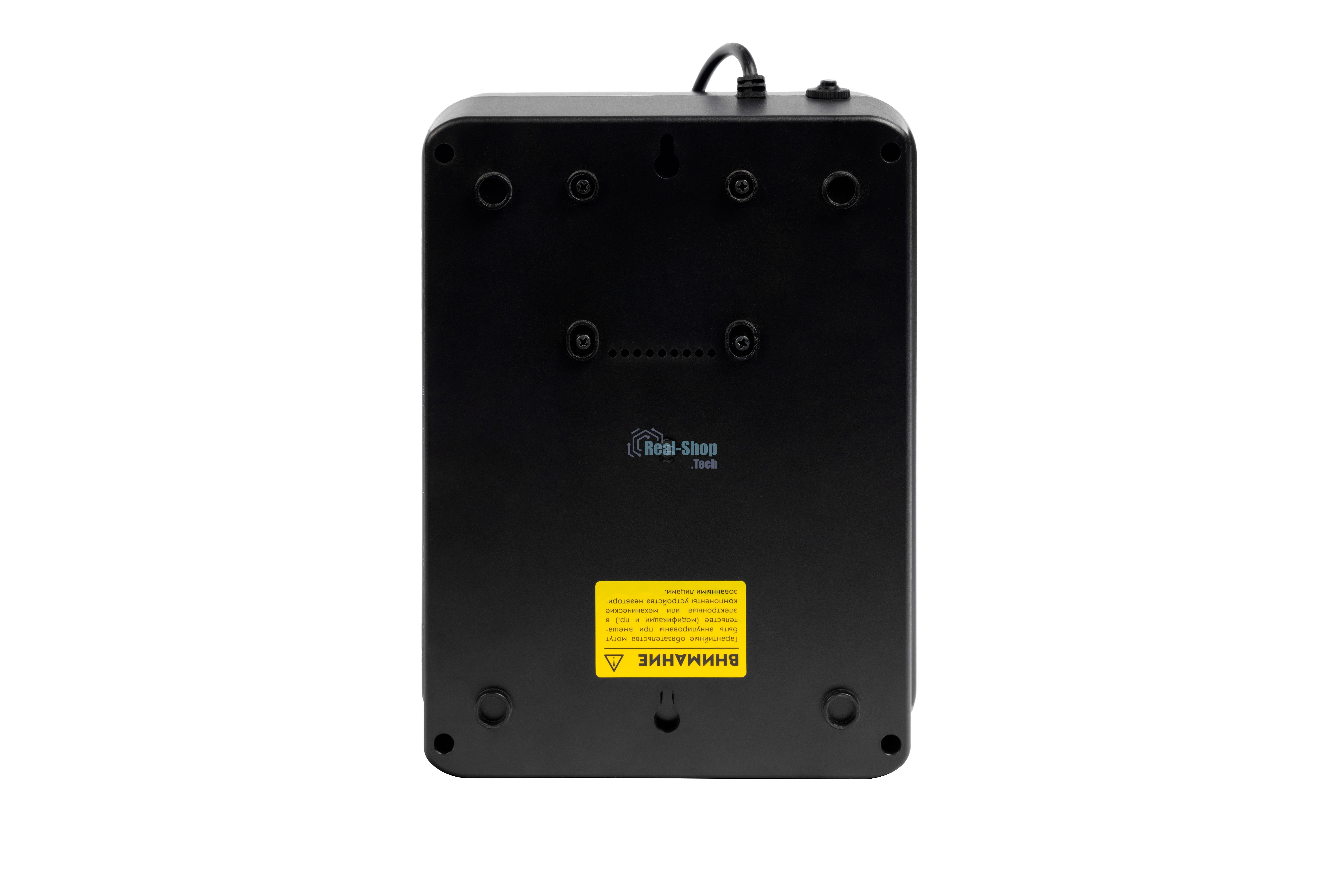 Источник бесперебойного питания SMARTWATT UPS SAFE PRO 1000 черный 1000/600 ВА/Вт, линейно-интерактивный, напольный/настенный, LED индикация, Shuko CEE7/4 - 8 шт. (4 шт. с резервным питанием, 4 шт. - сетевой фильтр)