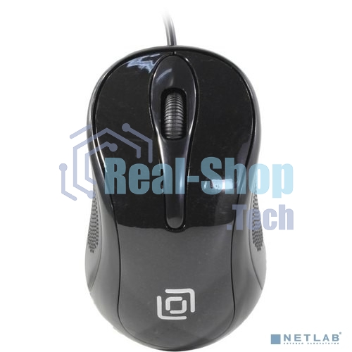 Мышь проводная Oklick 385M черный, 1000 dpi, USB, кнопки - 3
