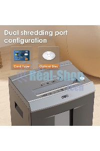 Шредер Deli ET096 серебристый (секр.P-5) фрагменты 16лист. 30лтр. CD