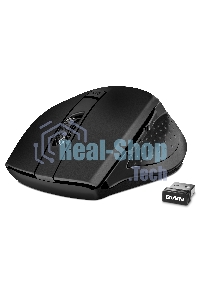 Мышь беспроводная SVEN RX-425W черный, 1600 dpi, радиоканал, USB, кнопки - 6