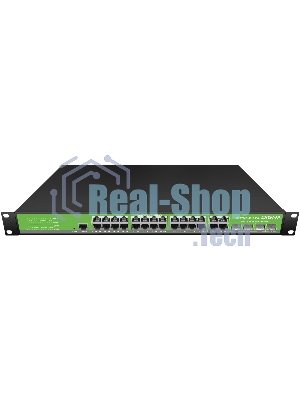 Коммутатор Digma DSP724G-4C-R300, 24×1 Гбит/с + 4×1 Гбит/с Combo, управляемый