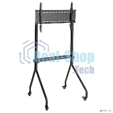 Мобильная стойка напольная Kromax OMEGA-13 черный, 1 шт/уп, Мобильная стойка напольная для TV 32