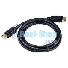 Кабель DisplayPort Cablexpert CC-DP8K-2M, 20M/20M, v1.4, 8К, медь, тройной экран, 2м, черный, пакет