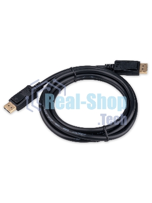 Кабель DisplayPort Cablexpert CC-DP8K-2M, 20M/20M, v1.4, 8К, медь, тройной экран, 2м, черный, пакет