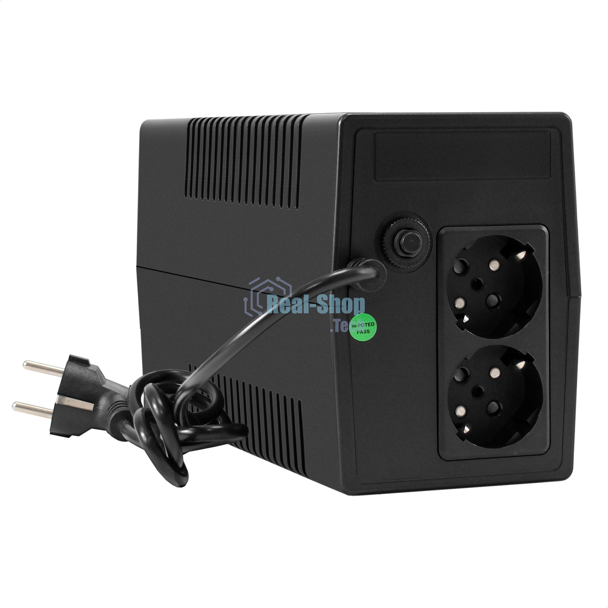 Источник бесперебойного питания ExeGate Smart LB-500.LCD.AVR.2SH (500VA/300W, LCD, AVR, 2*Schuko, батарея 12V 4.5Ah, черный)