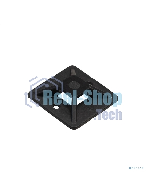 Самоклеющаяся площадка для крепления стяжек ExeGate EX293144RUS STM2525B-100 (25х25 мм, halogen free, -40°C - +85°C, черная, 100 шт)
