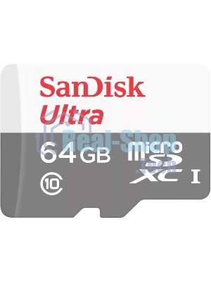 Флеш карта microSD 64Gb SanDisk microSDXC Class 10 Ultra UHS-I 100Mb/s