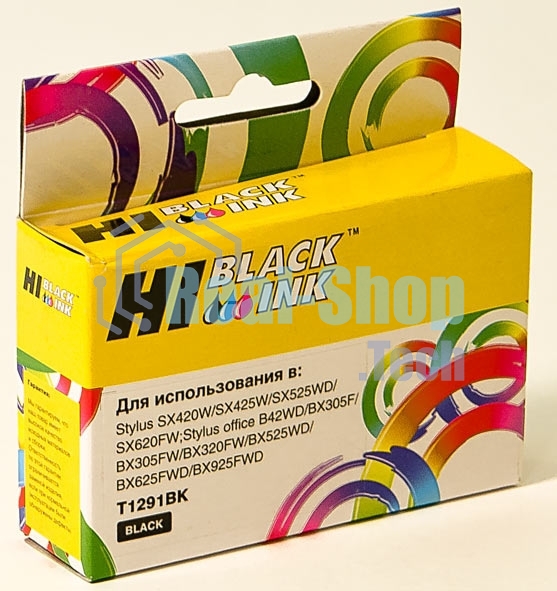 Картридж Epson Stylus SX230/235W/SX420W/SX425W/BX305F (Hi-Black) new, C13T12914010, BK