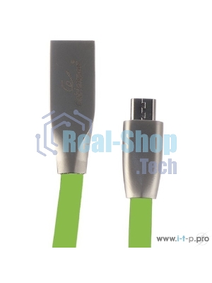 Кабель USB2.0 Cablexpert CC-G-mUSB01Gn-1M, AM/microB, серия Gold, длина 1м, зеленый, блистер