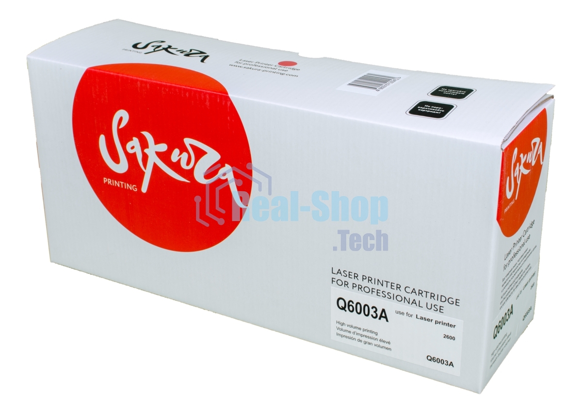 Картридж лазерный Sakura Q6003A для LaserJet 1600/2600n/2605/2605dn/2605dtn/CM1015MFP/CM1017MFP, пурпурный, 2000 к.