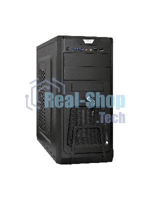 Компьютерный корпус Miditower ExeGate CP-603UB Black, ATX, (CP450W, 80мм), 2*USB+2*USB 3.0, Audio, замок блокировки кнопки питания