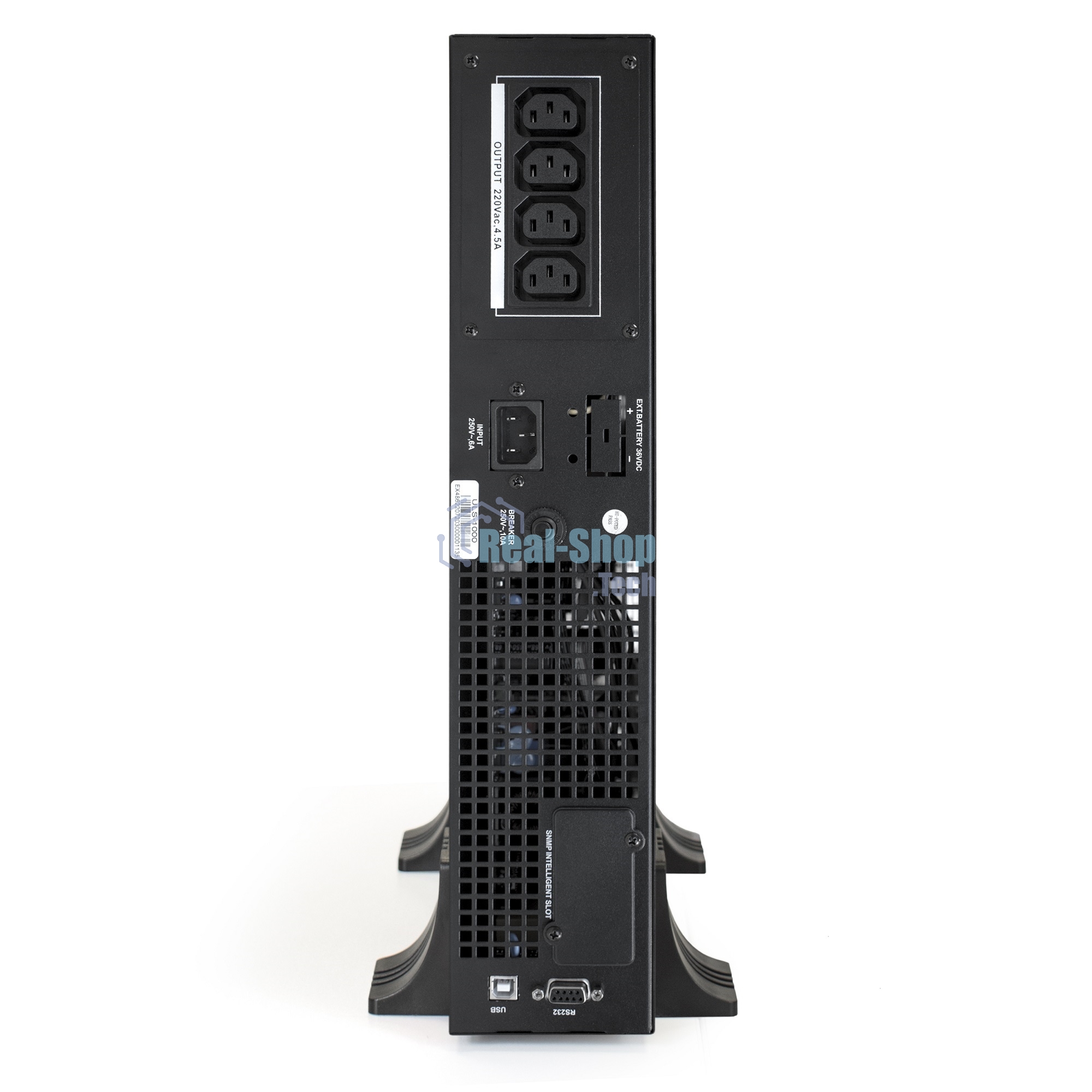 Источник бесперебойного питания On-line ExeGate EP285646RUS PowerExpert ULS-1000.LCD.AVR.C13.USB.RS232.SNMP.2U 1000VA/1000W, On-Line, PF=1, LCD, 4*IEC-C13, RS232, USB, SNMP-slot, Rackmount 2U/Tower, черный