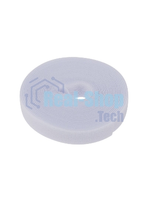 Лента-липучка многоразовая Rexant 5 м х 20 мм, белая (1 шт.)