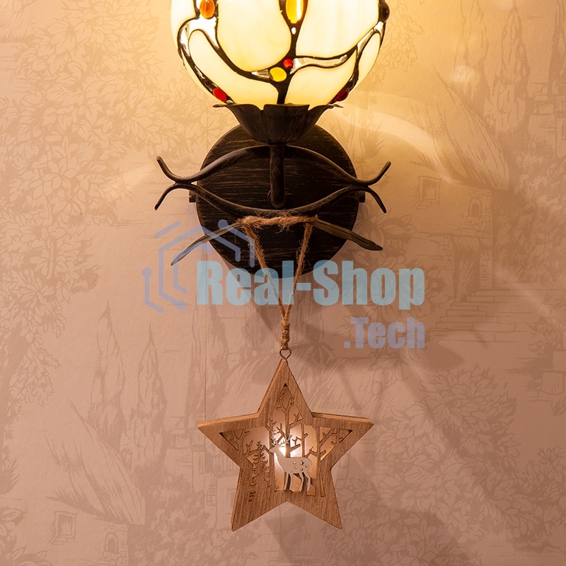 Деревянная фигурка Neon-night с подсветкой 