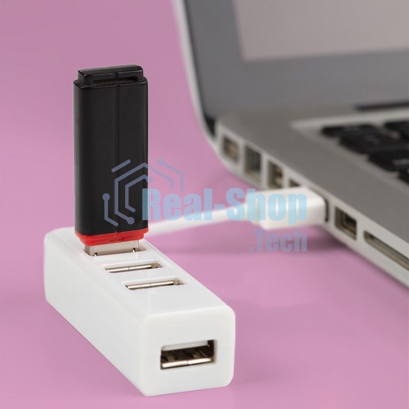 Разветвитель USB Rexant на 4 порта белый