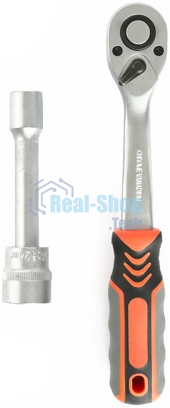 Набор торцовых головок PATRIOT SSR-1/2, CrV сталь, трещотка, удлинитель, 12 предм.Тороцовые головки 10 шт: 10,11,12,13,14,15,17,19,22,24мм удлинитель 125мм 1шт трещотка 72 зуба 1 шт